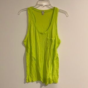 J.Crew Neon Yellow Tank Top Muscle Tee